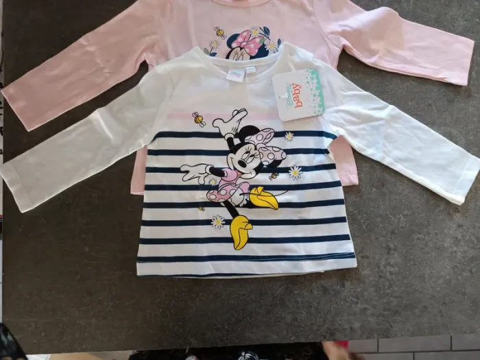 Lot t-shirts Minnie 9 mois - photo numéro 2
