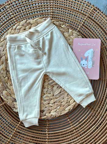 Pantalon de jogging 0-6 mois neuf