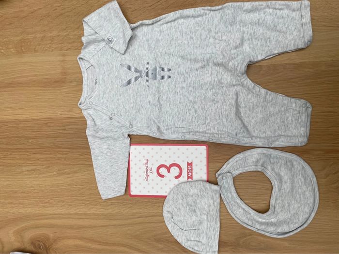 Ensemble 3 pièces petit bateau