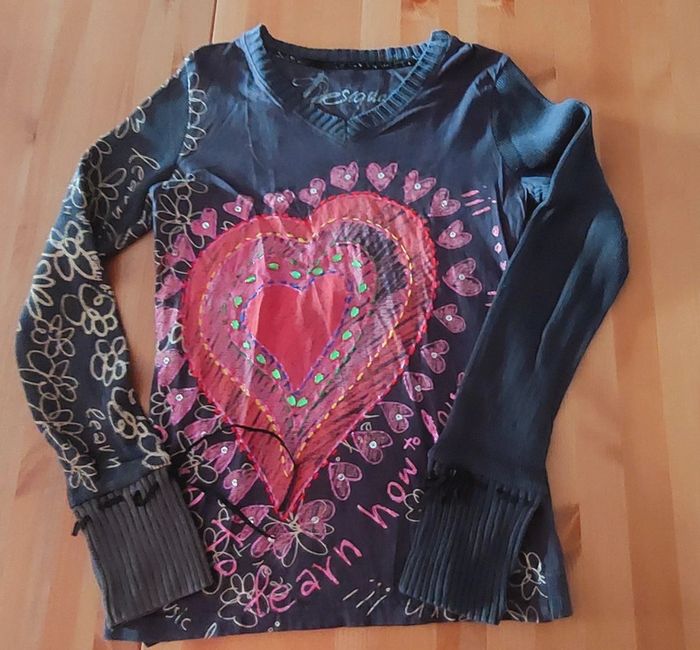 Top gris femme Taille S Desigual - photo numéro 2