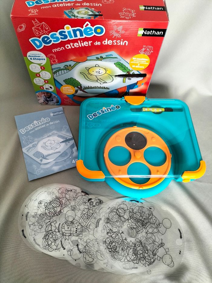 🩵 Dessineo :  mon atelier de dessins - Dès 4 ans - Nathan - Très bon état 🩵