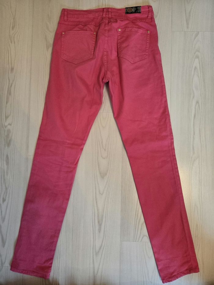 Pantalon jean rose Morgan - photo numéro 2