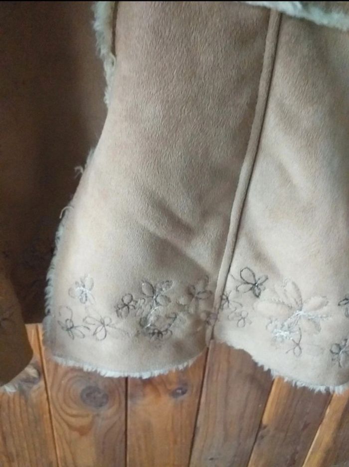 Manteau long fourré marron - photo numéro 5