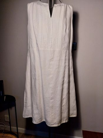 Robe sans manches en lin