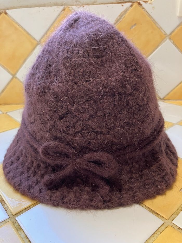 chapeau laine angora