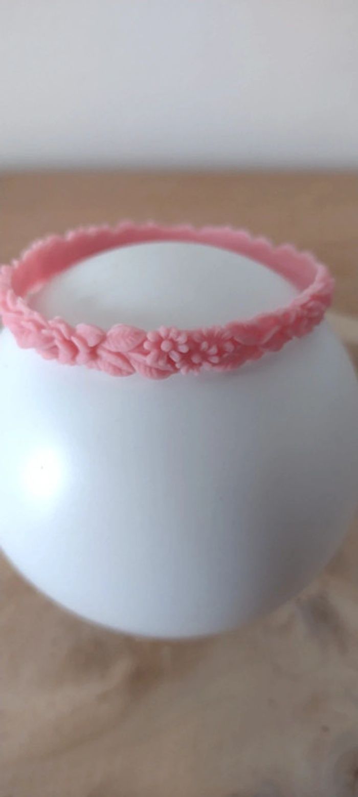 Bracelet silicone boho fleurs 3D