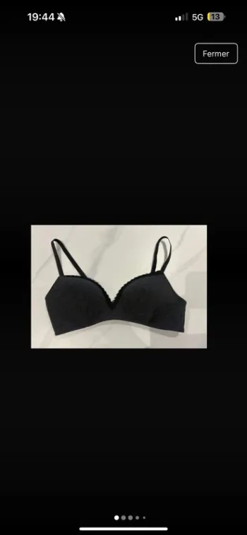 Soutien-gorge noir/gris foncé Kiabi EUR 85C