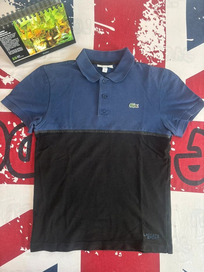 Polo Lacoste taille xs bleu et noir - photo numéro 5
