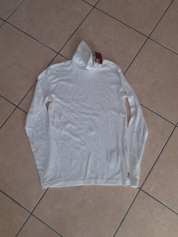 Col roulé 12 ans Neuf crème