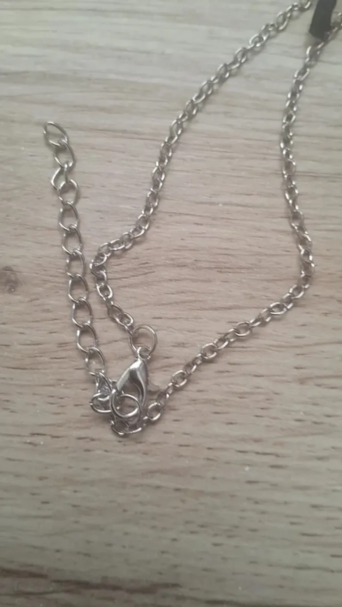 Collier Rose suspendue ( La Belle et la Bête) - photo numéro 3