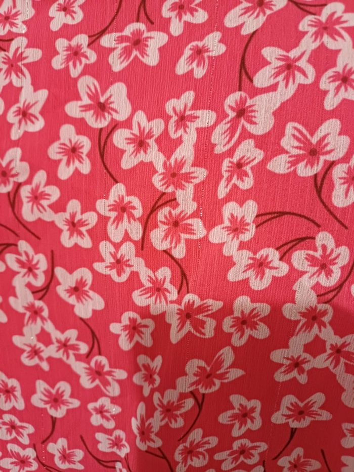 Robe longue rose cache-coeur Fleurie Maëlle taille S 36 - photo numéro 9