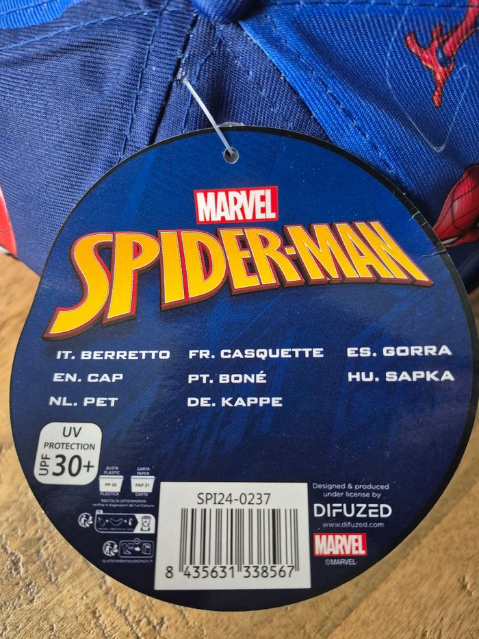 Casquette Spiderman Bleu Marine - photo numéro 2