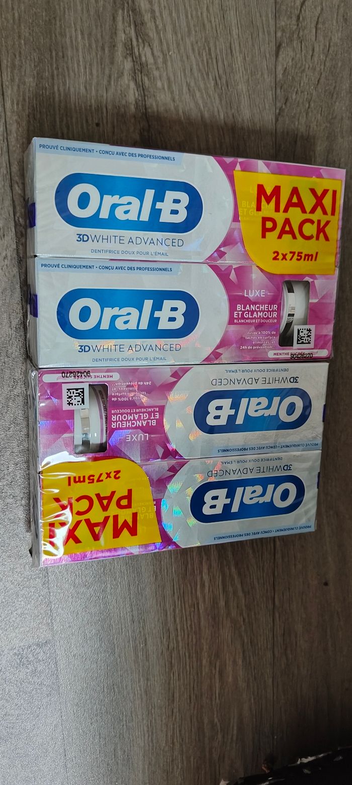 4 oral B dentifrice