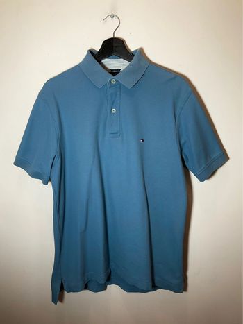 Polo bleu gris pour homme Tommy Hilfiger taille M 026