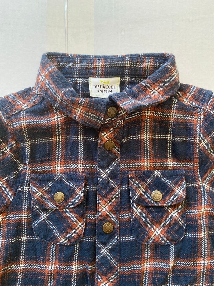 Sur-chemise à carreaux 6mois tape à l’œil
