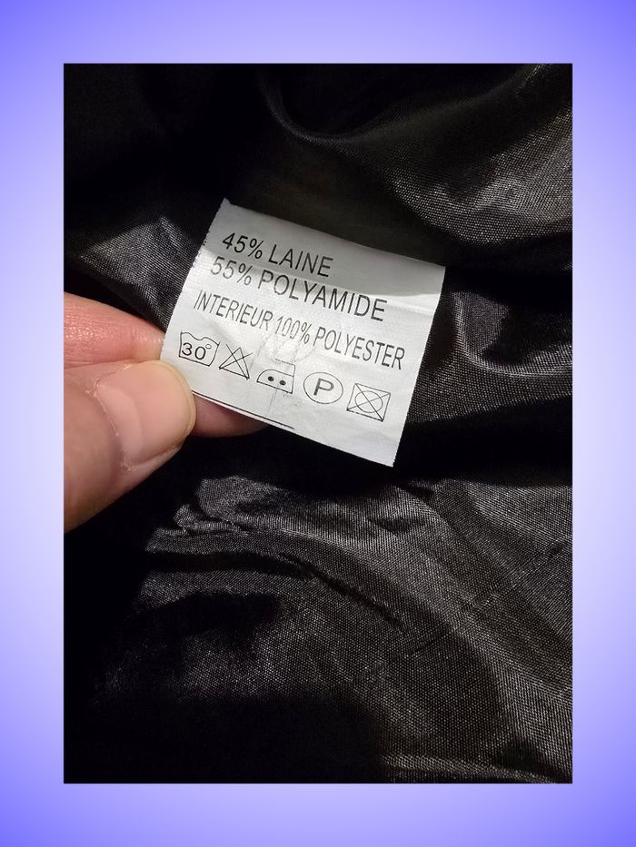 Manteau Mi-long Noir Taille 46 XXXL Sarl Victorj' - photo numéro 4
