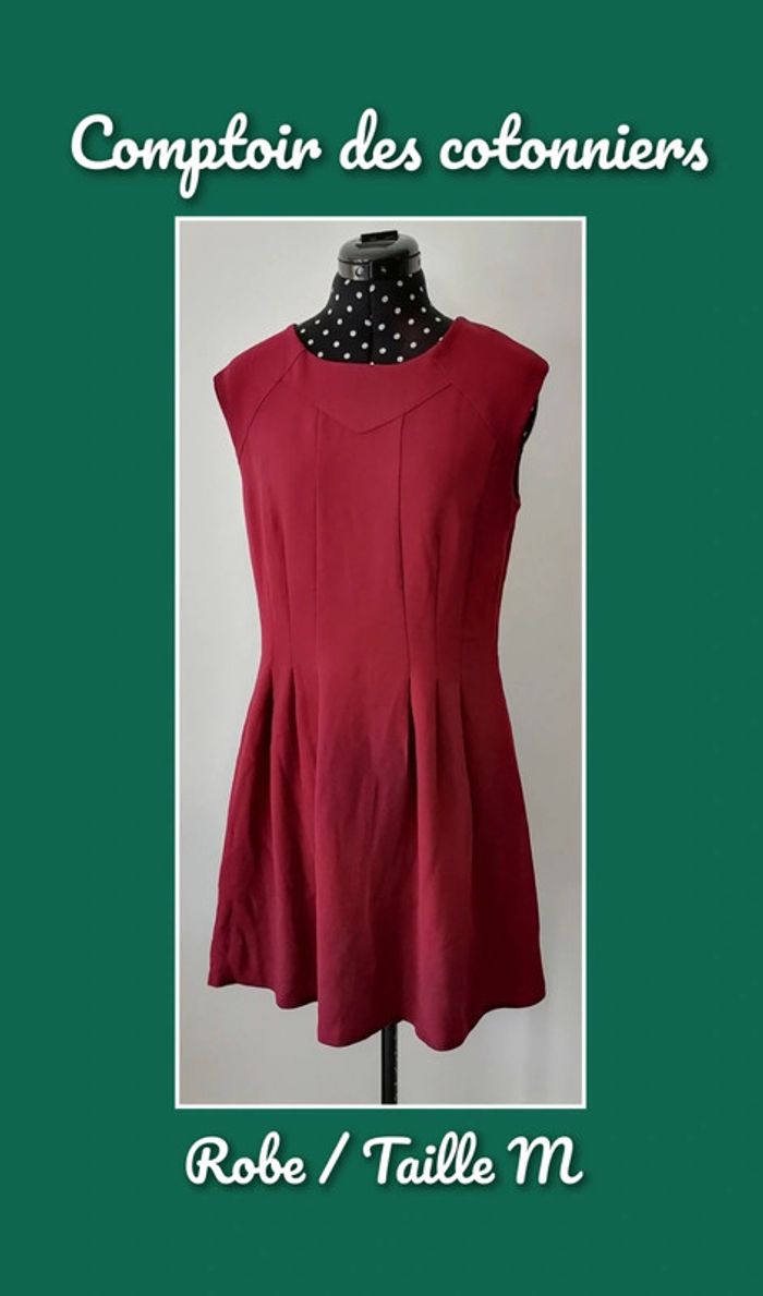 Robe rouge bordeaux unie Taille 38 Comptoir des cotonniers
