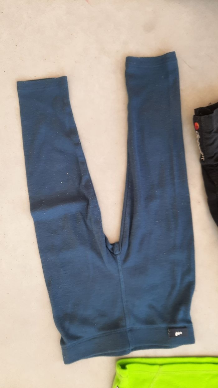 Combinaison ski enfant bretelles sous vêtement techniques mixte 3 ans fille garçon moufles - photo numéro 6