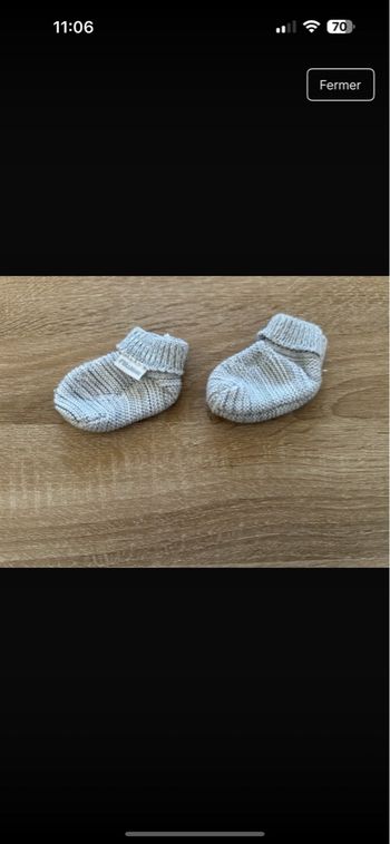 Petits chaussons naissance 