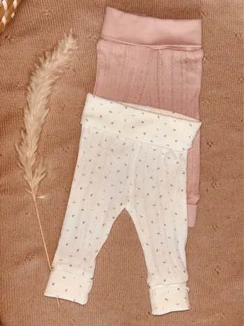 Lot de deux petit legging 0-1 mois 56 cm