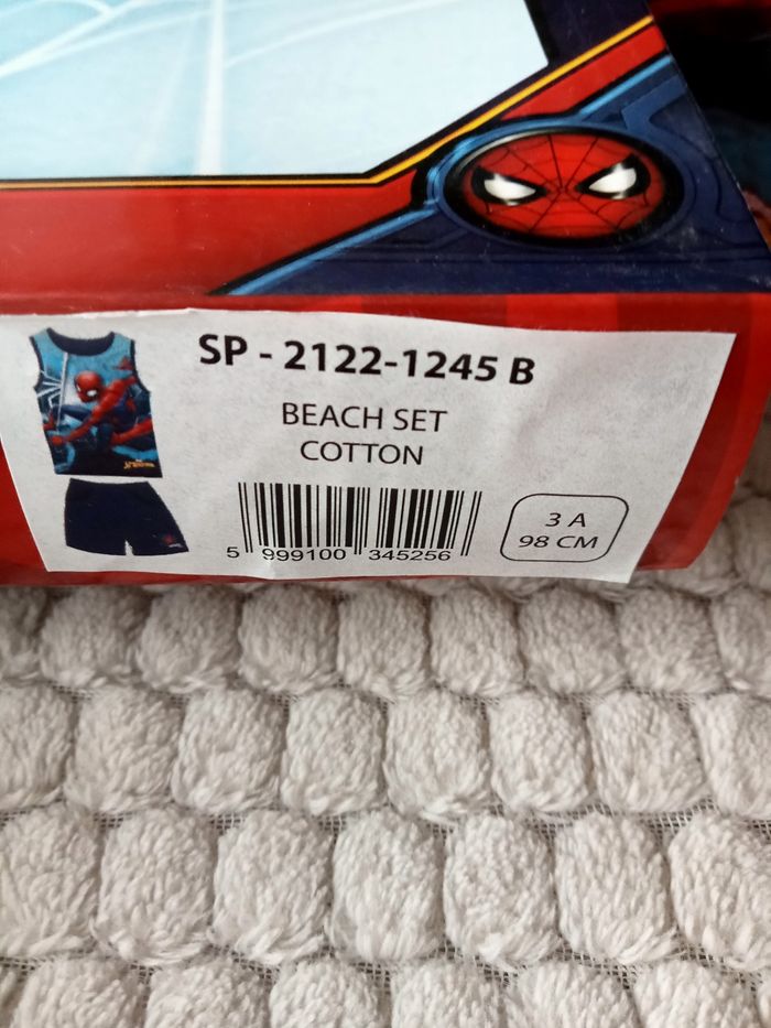 ensemble ou pyjama short spiderman - photo numéro 3