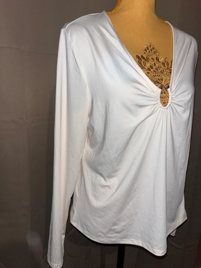 Blouse crème sexy H&M taille XL neuve - photo numéro 3