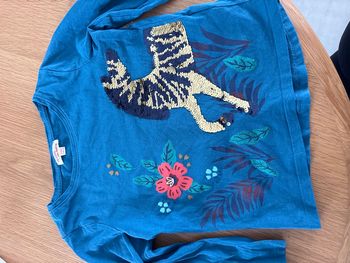 Teeshirt magique sequins réversibles