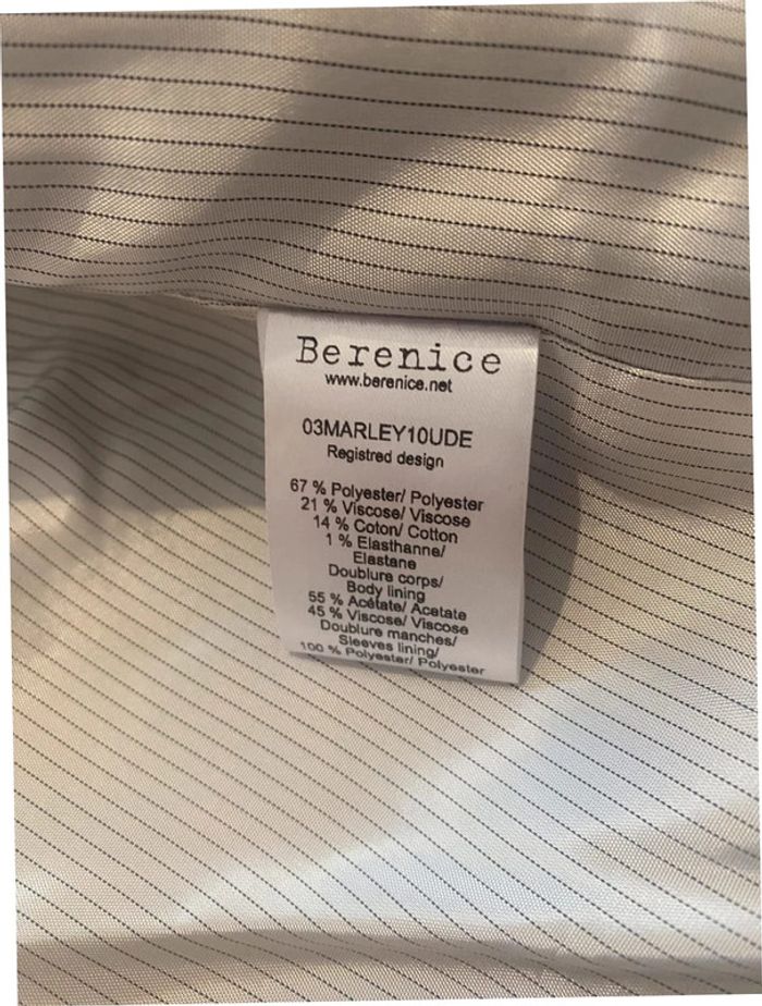 Veste courte bordeaux Berenice taille 38 - photo numéro 5