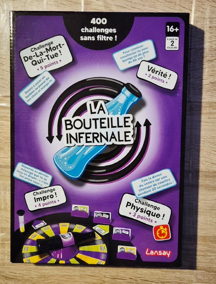 Jeu La Bouteille Infernale (400 Challenges sans filtre) - Lansay neuf