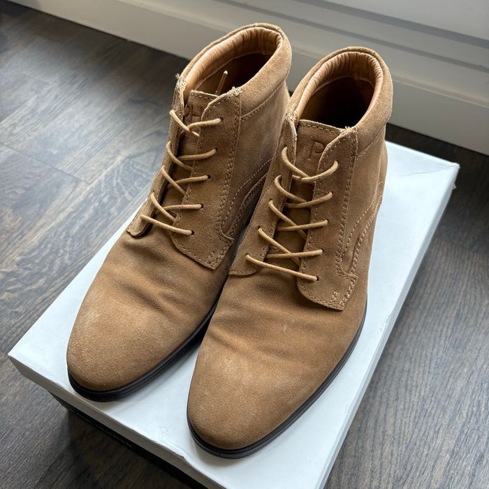 Bottines cuir daim camel Paul Hunter taille 43
