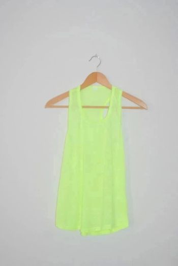 Débardeur jaune fluo taille M