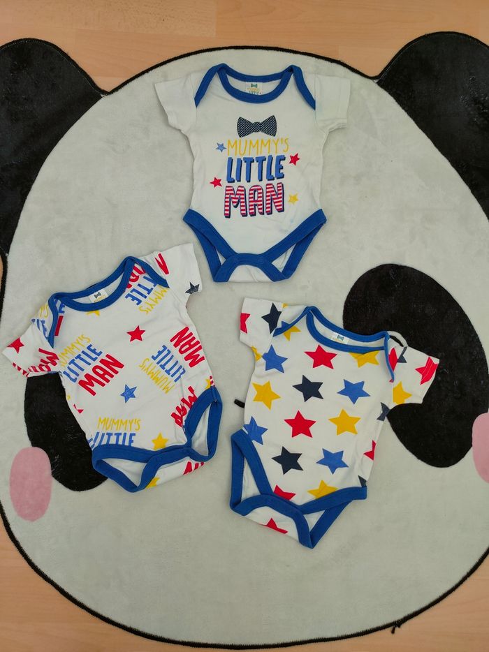 Lot de 3 bodies bébé garçon