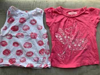 Lot 3 t shirts manches courtes 18 mois