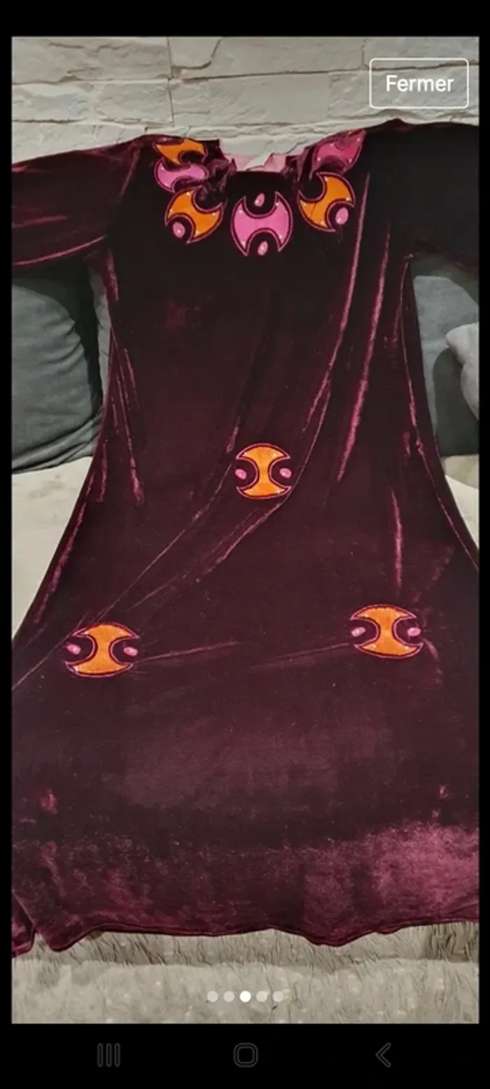 Robe algerienne 44 neuve bordeaux