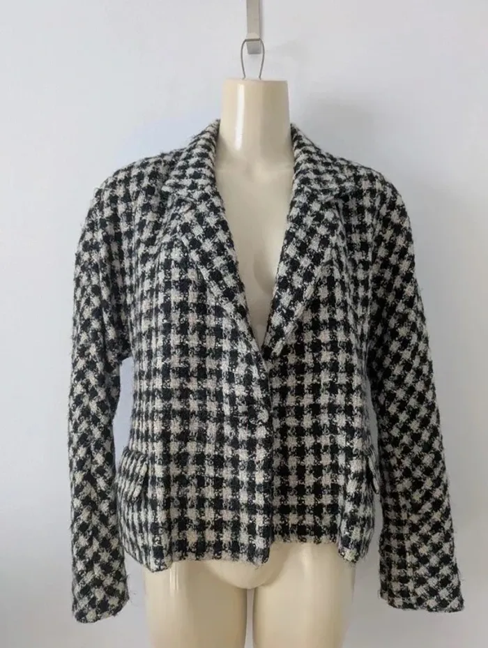 Veste blazer en laine mohair soie - IRIE - taille L