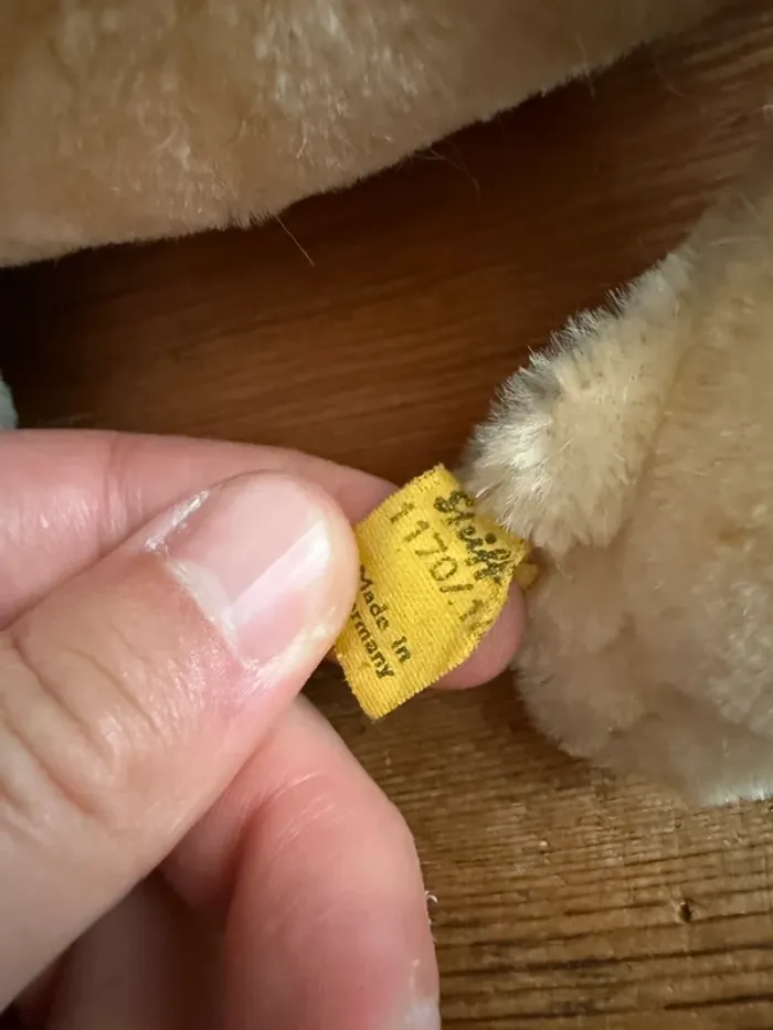 Peluche très ancienne rigide Steiff phoque otarie 14cm Robbe vintage collection - photo numéro 8