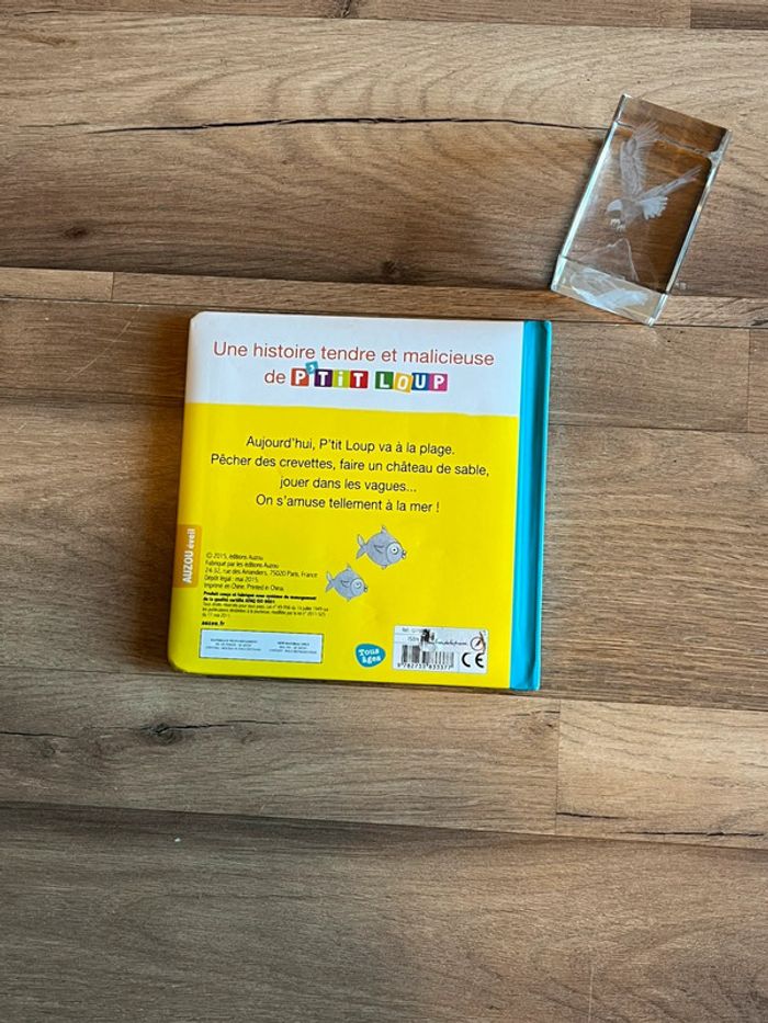 Je vend un livre enfant p tit loup va la plage très bon état - photo numéro 2