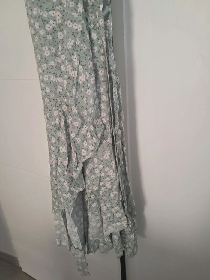 Robe longue verte fleurie - photo numéro 4