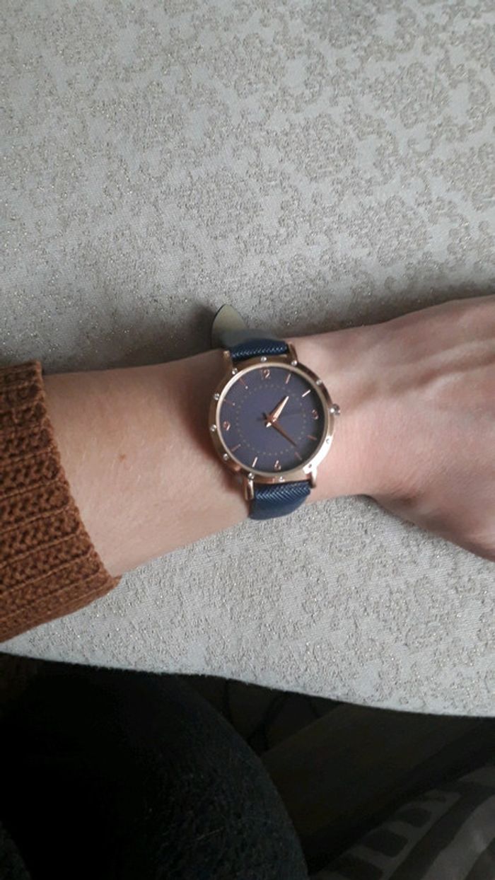 Montre Rose gold/Bleu marine - photo numéro 2