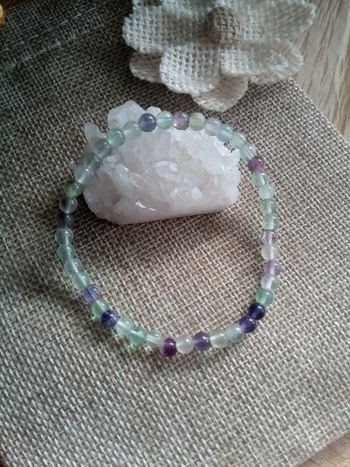 Bracelet en pierres de fluorite