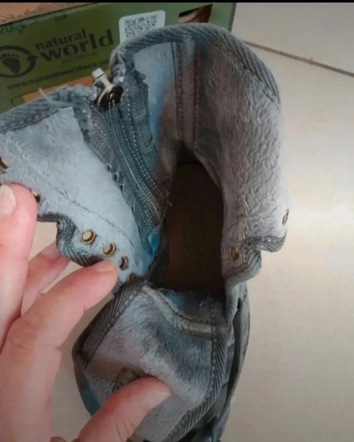 Chaussures montantes grises Natural World T25 NEUVES - photo numéro 6
