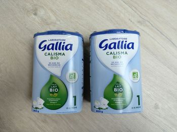 2 boîtes Gallia Calisma Bio 1