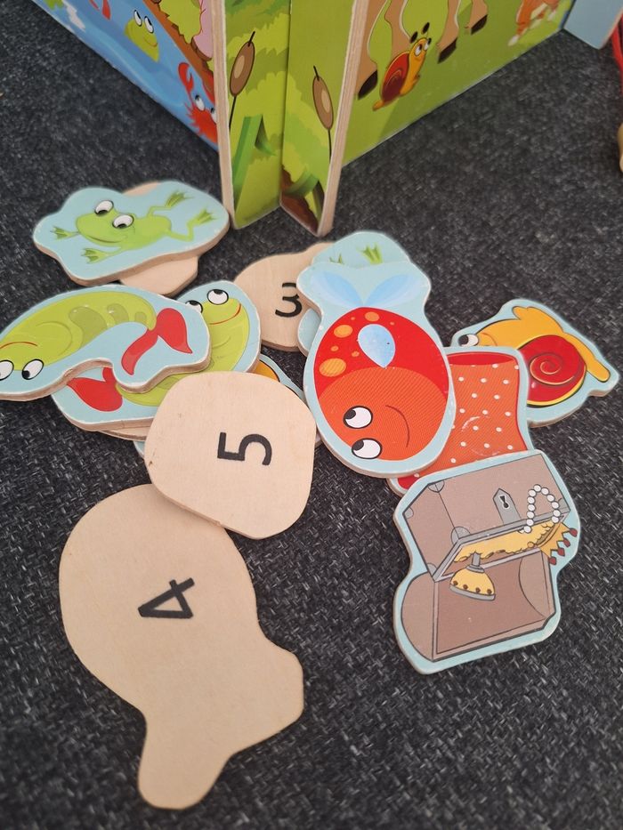 Jeu de pêche à la ligne en bois - photo numéro 5