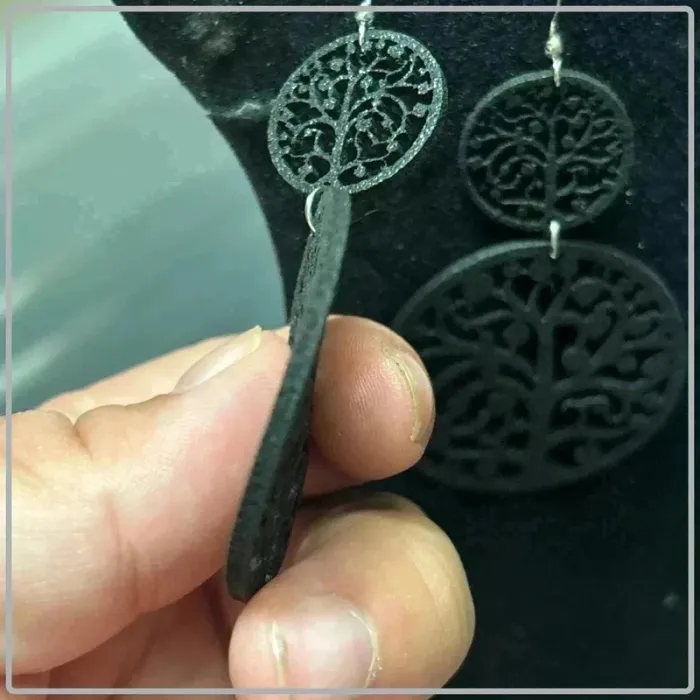 Boucle d'oreille fais main légère - photo numéro 3