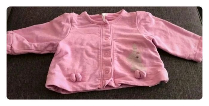 Gilet rose orchestra avec un lapin taille 1 mois - photo numéro 7