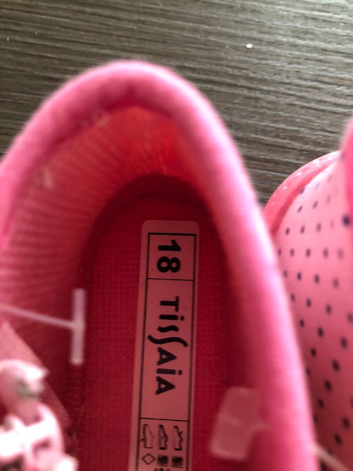 chaussons rose poussin fille tissaia 18 - photo numéro 2