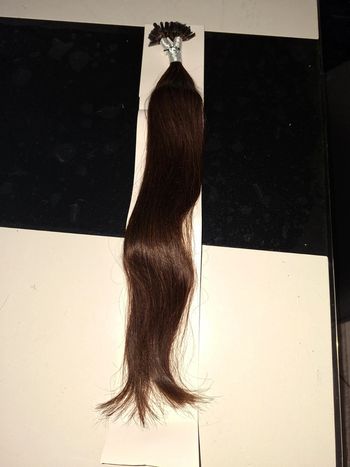 Extension de Cheveux kératine brun foncé 45cm