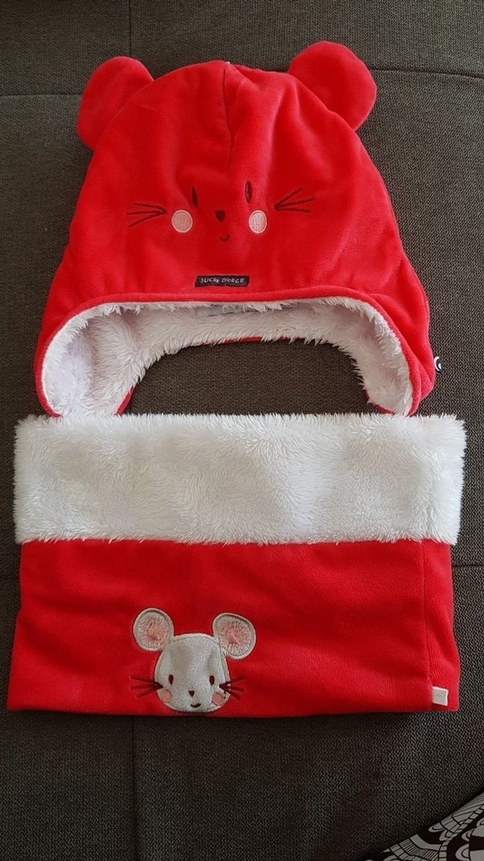 Bonnet et tour de cou doux