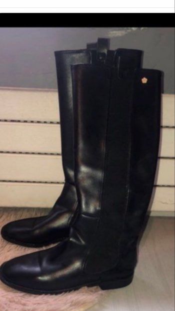 bottes hautes noires de grande marque