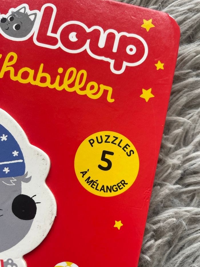 Livre-puzzle bébé loup joue à s'habiller - photo numéro 9